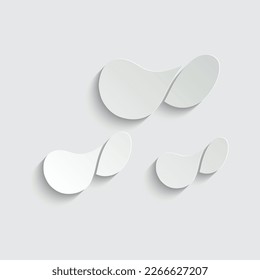 papa de papel   logotipo de chips vectores de iconos