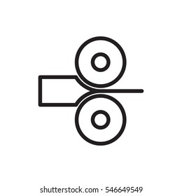 paper press icon vector illustration sign symbol