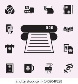 paper from the printer icon. Print house icons universal set for web and mobile