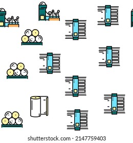 Ilustración de líneas delgadas con un patrón transparente de vectores de la planta de producción de papel
