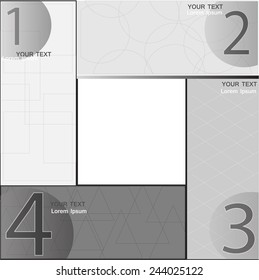 Paper progress background with numbers - Illustration