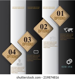 Paper progress steps, Vector design template,