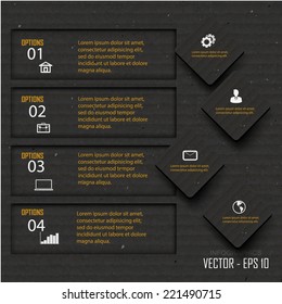 Paper progress steps, Vector design template,infographic design