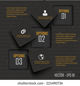 Paper progress steps, Vector design template,infographic design