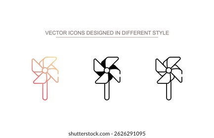 Paper Propeller icon design with white background stock illustration