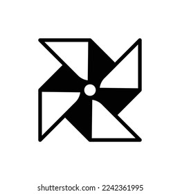 paper Propeller Icon Vector Design Template