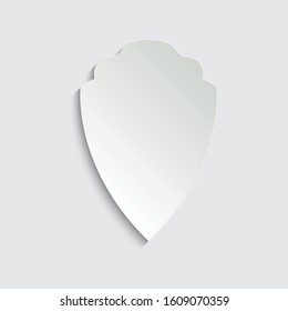paper protect icon. secure   icon. Shield  sign vector