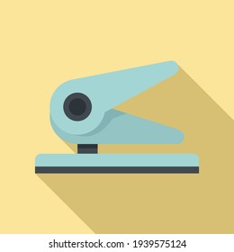 Paper punch icon. Flat illustration of paper punch vector icon for web design