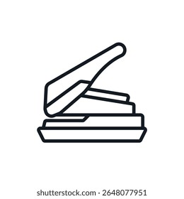paper punch icons isolated on White Background. Flat style design
