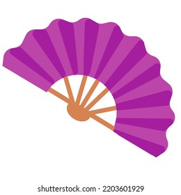 paper purple fan heat protection