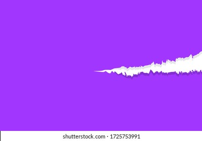 paper purple with tear marks for banner copy space, paper rip torn purple square background, paper with edge tear, sheet paper card rip for advertising message text, purple notepaper memo torn texture