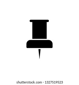paper push pin icon. Signs and symbols can be used for web, logo, mobile app, UI, UX