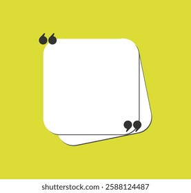 Paper quotation box for inspirational text vector