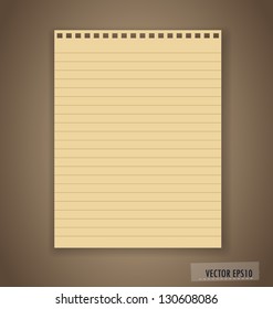 Paper, ready for your text. Vector illustration.