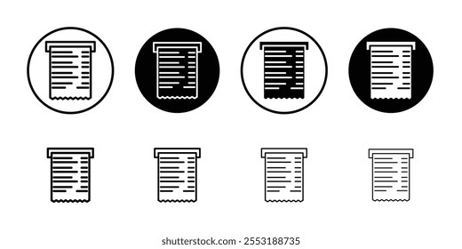 Ícone de recebimento de papel Ilustração de design artístico