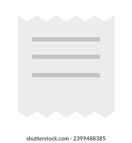 Paper receipt icon vector illustration.