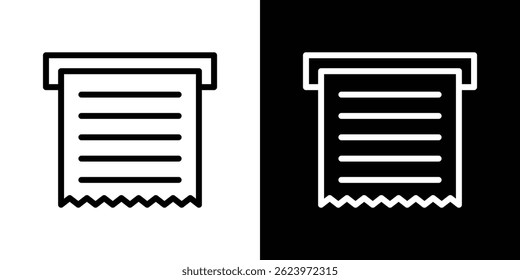 Papier Beleg Symbol Vektor, Illustration Logo Vorlage im trendigen Stil