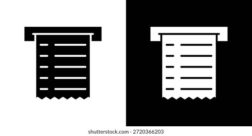Iconos de Comprobante de papel para proyectos gráficos y de Diseño web