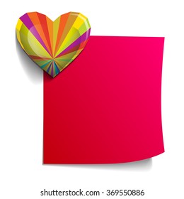 Paper records have space to write love message. create by vector file