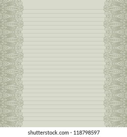 Paper records. Ornamental pattern design