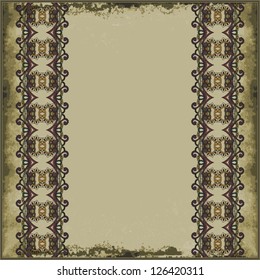 Paper records with seamless ornamental stripe