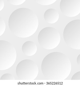 Paper rectangle banner on abstract circle background with drop shadows. Vector illustration