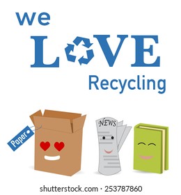 The paper recycle poster