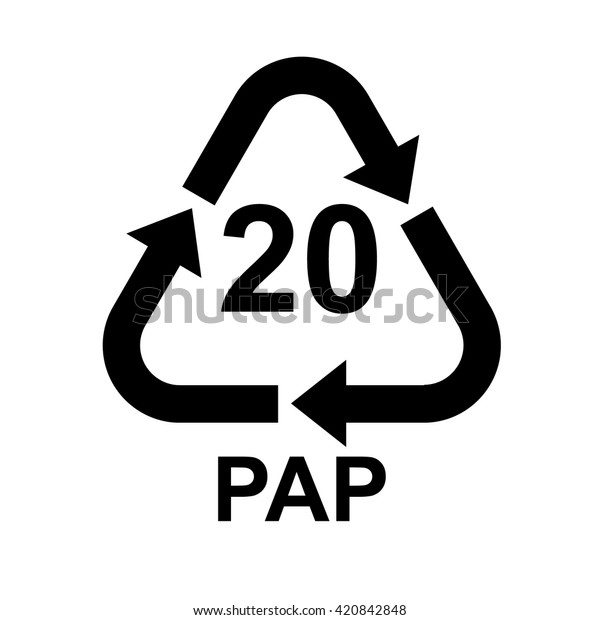 Download Стоковая векторная графика «Paper Recycling Symbol Pap 20 Vector» (без лицензионных платежей ...