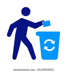 Paper Recycling, Throw trash, Recycle bin, Food waste Minimisation, Container, rubbish. Assisted bin collection.