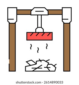 paper recycling waste sorting line icon vector. paper recycling waste sorting sign. isolated symbol illustration