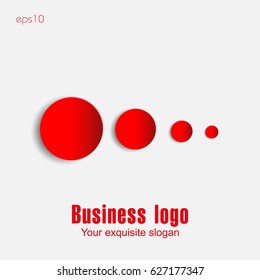Paper red round in white
Red paper circles round with a shadow on a white background for business ideas infographics logo design print sites
