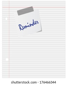 Paper and Reminder Note