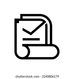 paper, report, bookkeeping logo vector design
