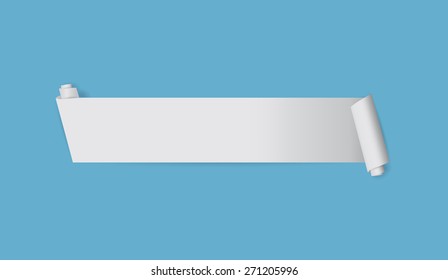Paper ribbon made in vector