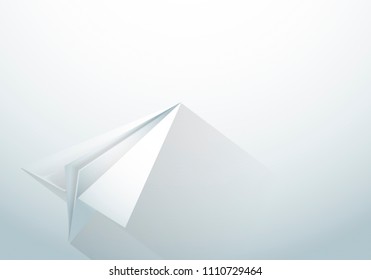 Paper  rocket fold - Creative space background Free Vector.