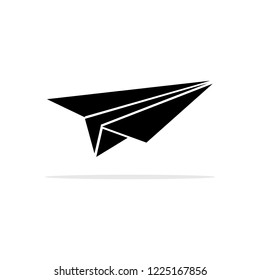 Paper rocket icon. Vector concept illustration for design.