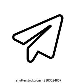 Paper Rocket Icon, Vector Concept Illustration.