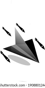 paper and rocket planes are suitable for background and covers