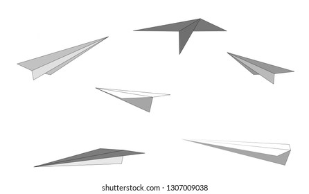 Paper rocket vector