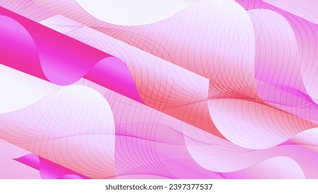 Papel de escritorio abstracto. Fondo de arte de la curva invertida.