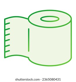 Paper roll flat icon. Toilet paper gray icons in trendy flat style. Paper scroll gradient style design, designed for web and app. Eps 10