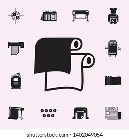 paper roll icon. Print house icons universal set for web and mobile