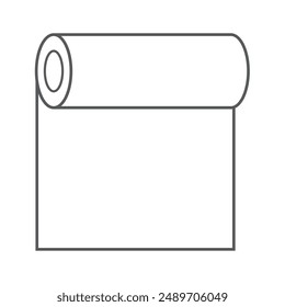 paper roll icon vector illustration