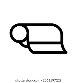 Paper Roll Icon Vector Symbol Design Illustration