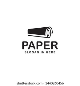 Paper Roll Logo Icon Template