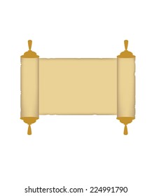 Paper roll, rolled paper, paper scroll, roll vector