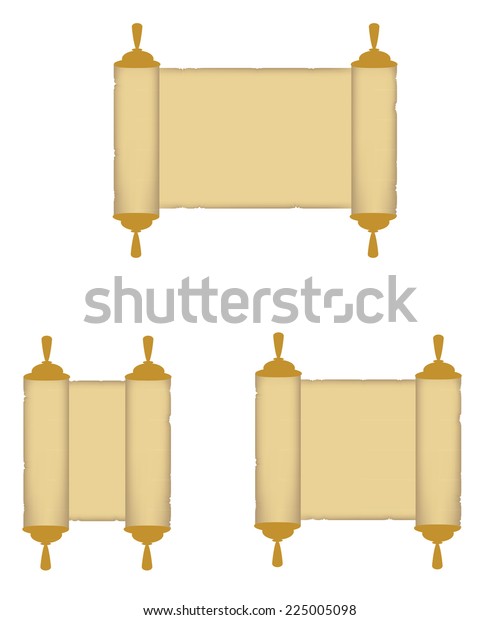 Paper Roll Rolled Paper Paper Scroll Stock Vector (Royalty Free) 225005098