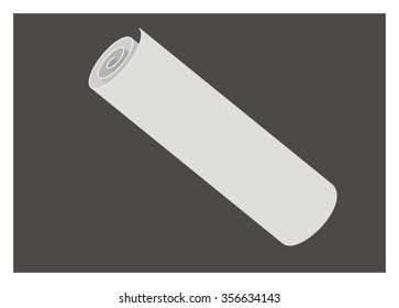 paper roll simple illustration