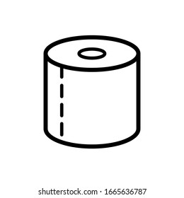 Paper Roll Toilet Icon Vector Template Stock Vector (Royalty Free ...