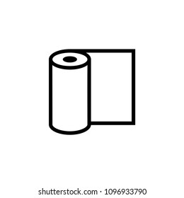 Paper roll vector icon